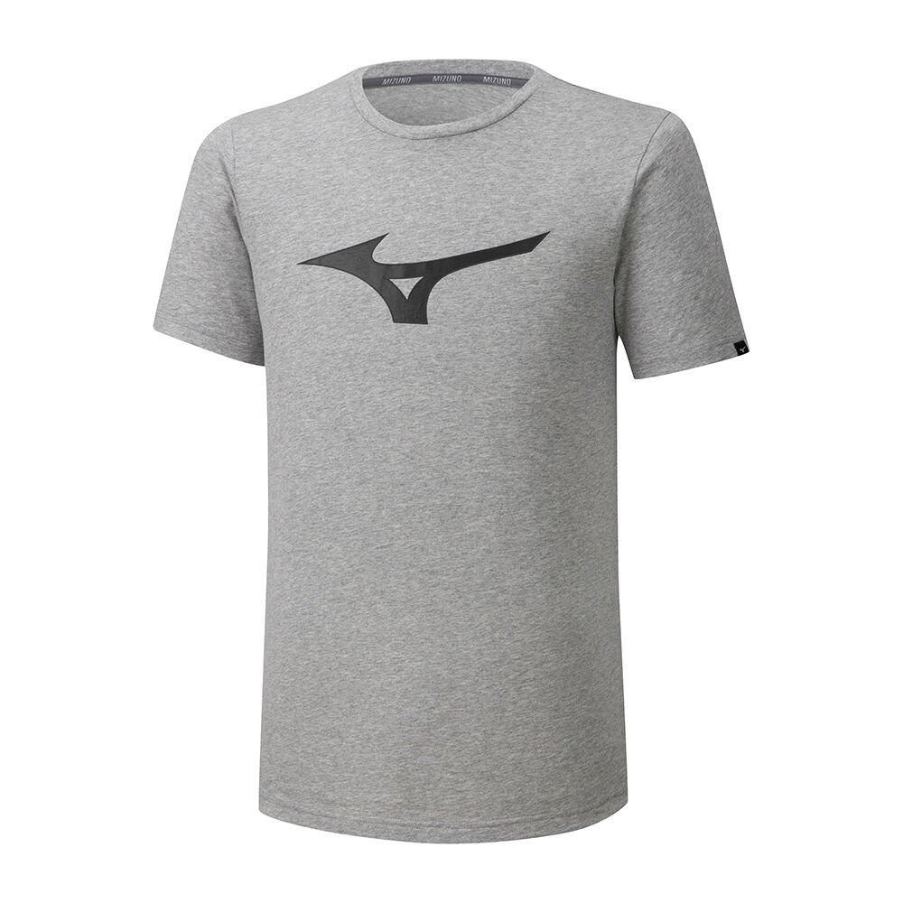 Mizuno Men's T-Shirts RB logo Grey - GBHCEXF-73